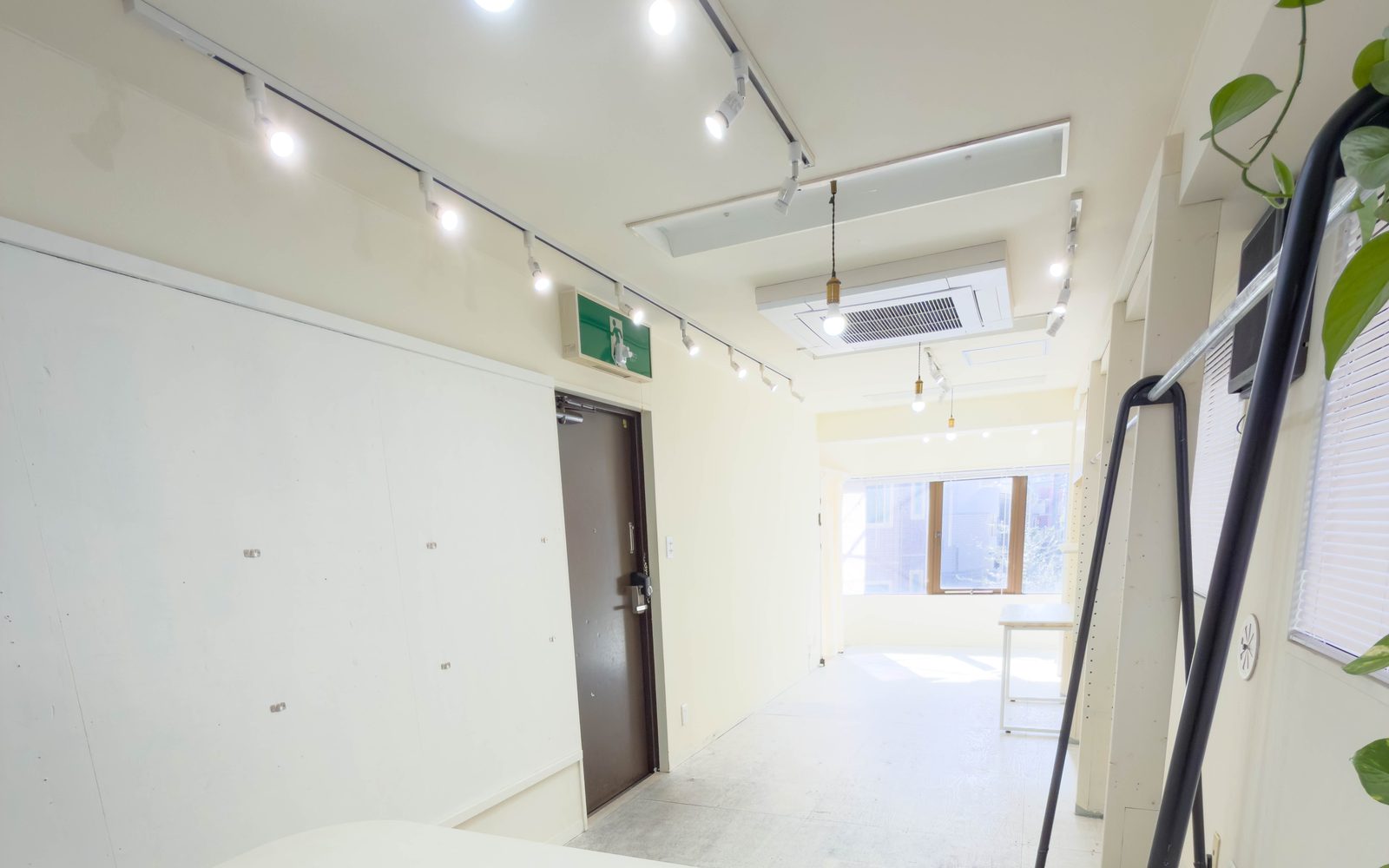 DSP Showroom! の内観：入口からの奥行き